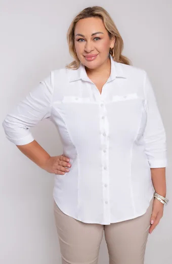Elegante camicia bianca classica