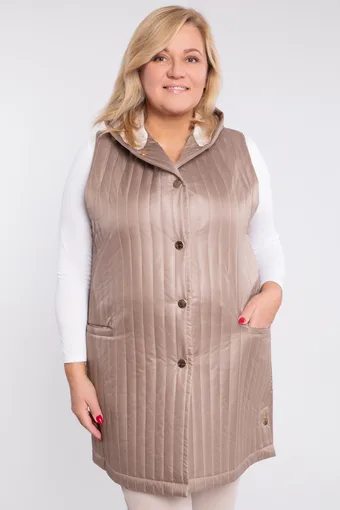 Gilet con motivo in rilievo