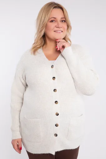cardigan caldo con lana