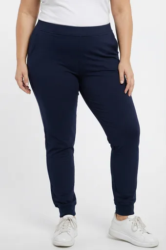 pantaloni da tuta blu navy con coulisse