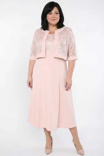 Completo con bolero in pizzo