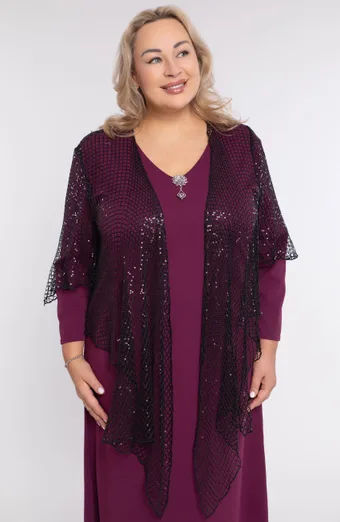 Bolero nero con paillettes