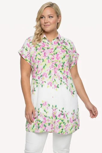 copia di copia di Blusa blu fiordaliso con pizzo