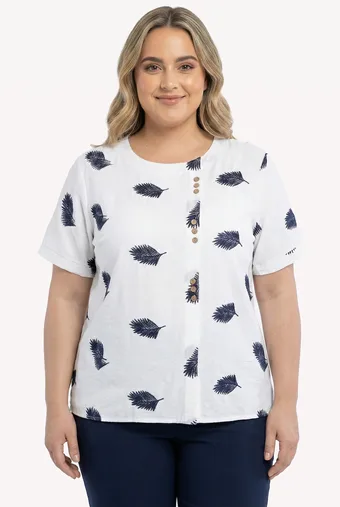 copia di copia di copia di copia di copia di copia di copia di copia di Camicetta nera con fiori beige