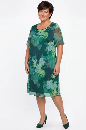 abito in chiffon verde