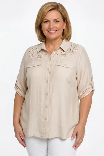 camicia beige