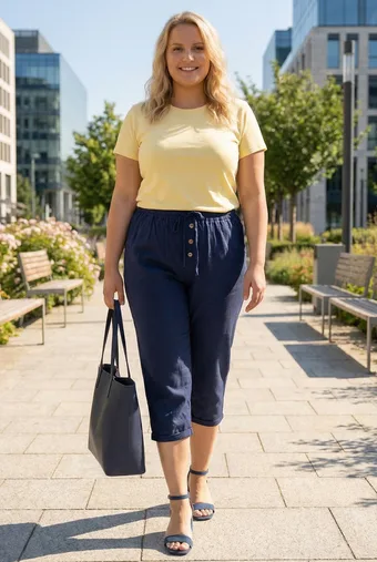 copia di copia di Pantaloni blu navy con tasche