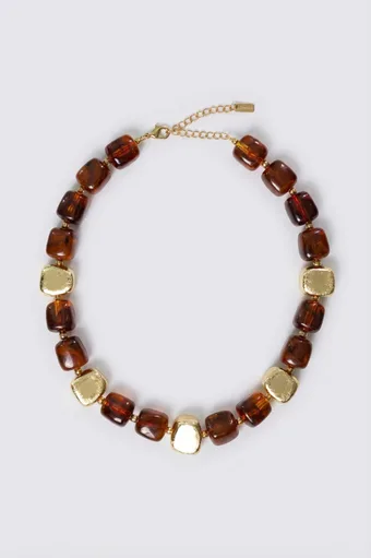 Collana quadrata di corallo