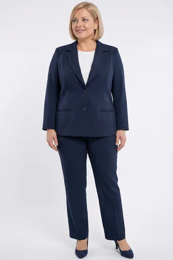 Completo elegante blu navy