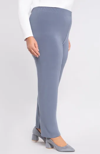 Pantaloni in maglia morbida grigia