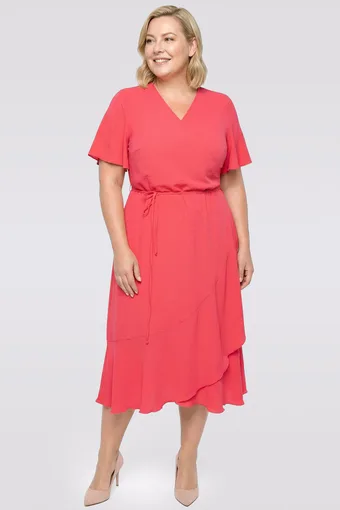 vestito rosa acceso