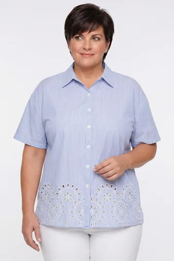Camicia con cinture traforato