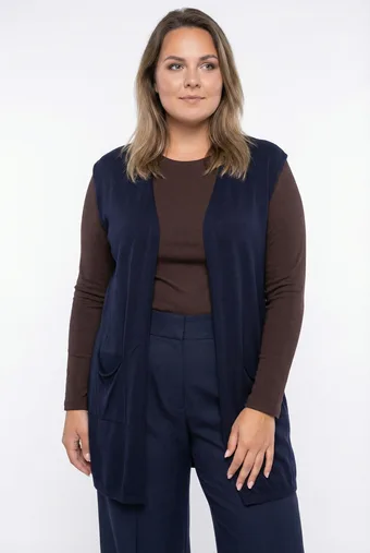 copia di copia di gilet nero con tasche