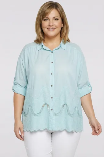 camicia color menta