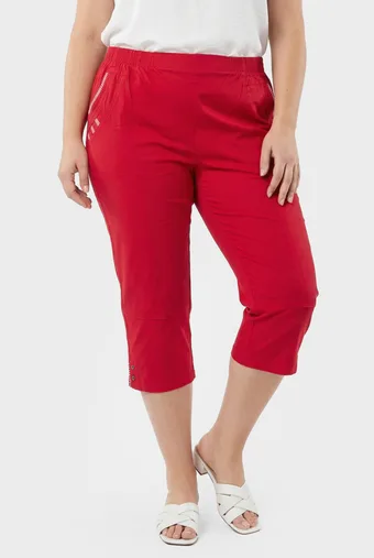 copia di Pantaloni in viscosa color cachi