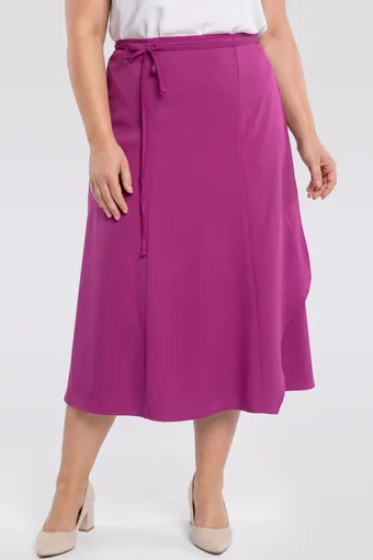 Gonna fucsia con cintura