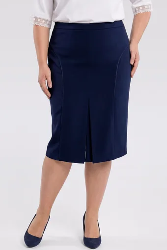 gonna dritta blu navy