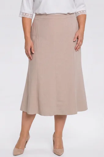 gonna di lino beige