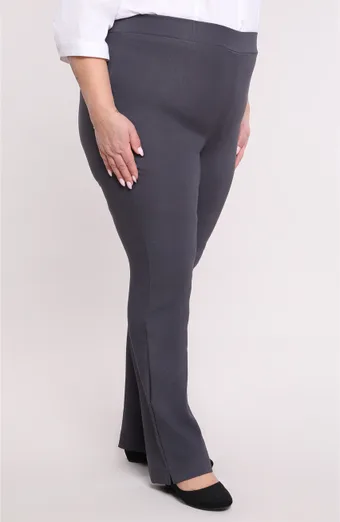 Pantaloni grafite, vita molto alta