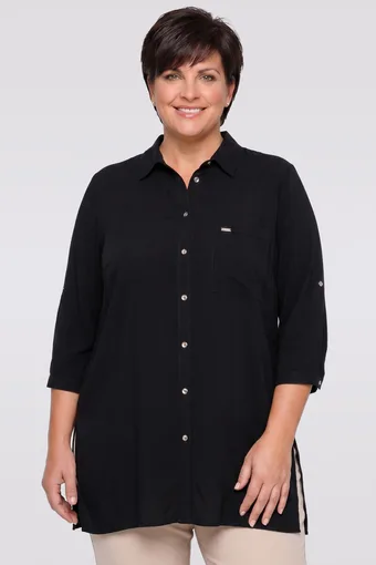 camicia lunga nera