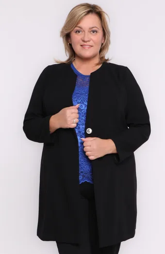 Elegante cappotto nero
