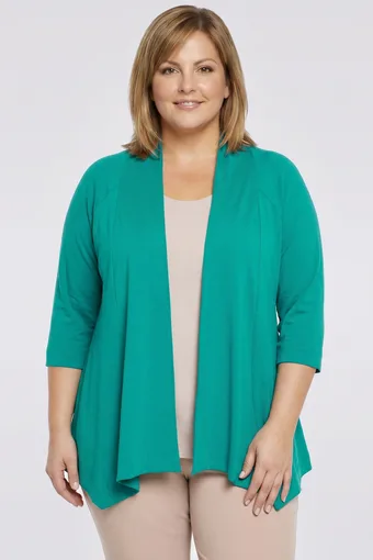 cardigan in viscosa verde