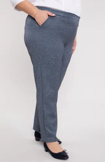 Pantaloni grigi mélange con tasche