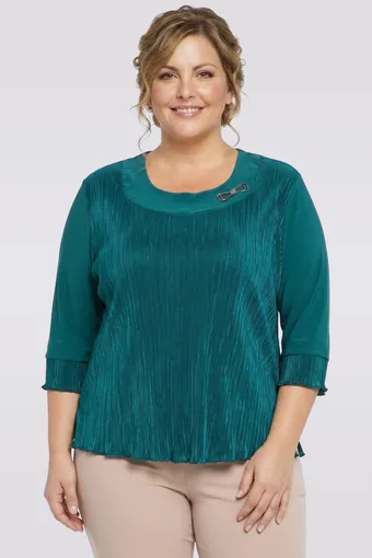 blusa da cerimonia con pieghe
