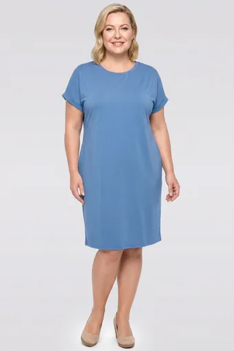 Semplice abito blu