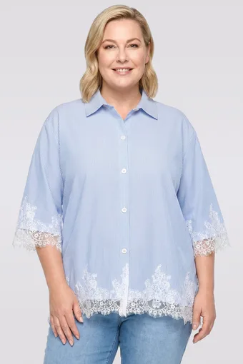 cinture a Camicia con pizzo bianco