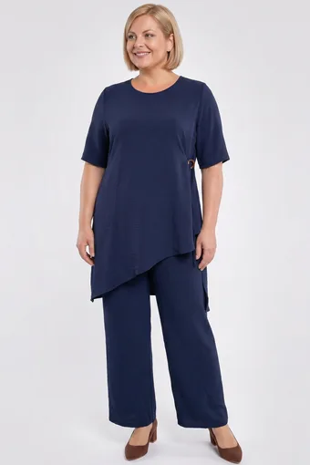 coordinato blu navy con tunica