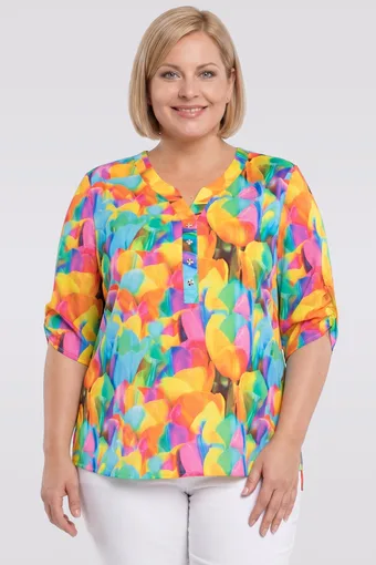 Camicetta con tulipani colorati