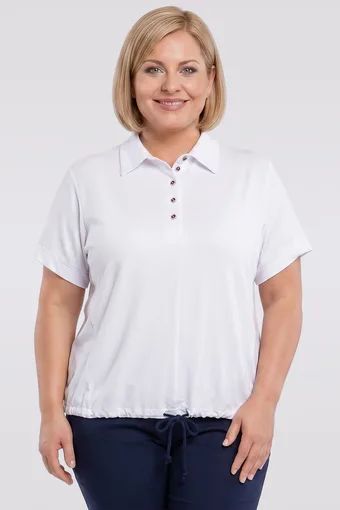 Camicetta bianca con nastro
