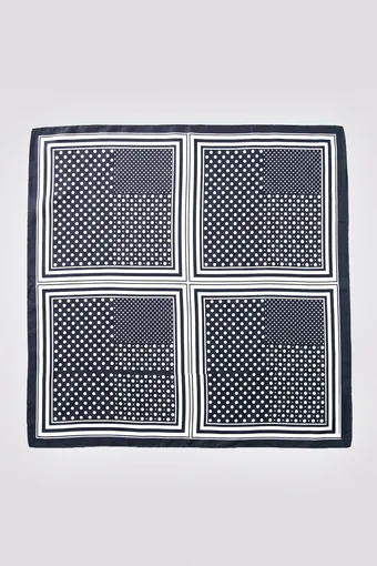 Sciarpa Foulard seta a pois
