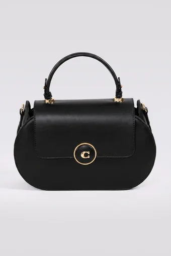 borsa nera con portafoglio