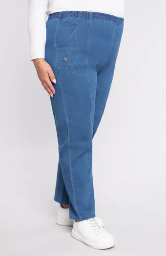 Pantaloni lunghi in denim con tasche
