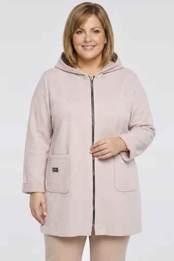 Giacca a righe beige