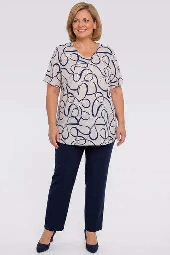 coordinato con pantaloni, motivi sottili