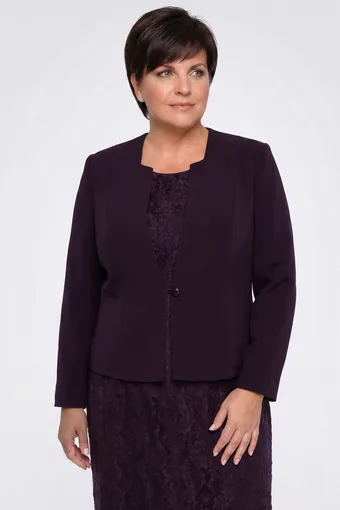 blazer viola scuro con bottoni