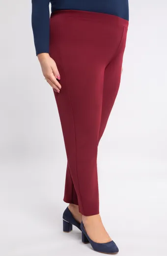 Pantaloni eleganti bordeaux