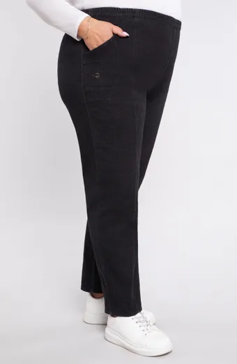 Pantaloni lunghi neri con tasche