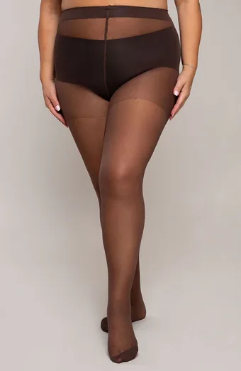 Collant colore marrone 30 DEN Ribessa