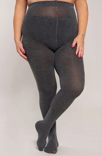 Collant in cashmere grafite Ribessa