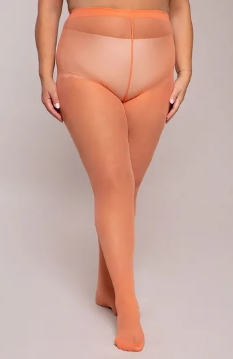 Collant color corallo 30 DEN Ribessa