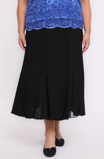 Gonna in chiffon nero