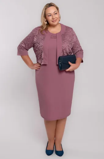 coordinato rosa con decorazione