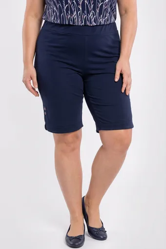 Pantaloncini corti blu scuro con bottoni
