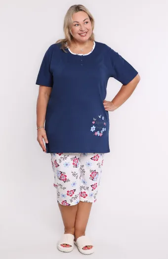 Pantaloni leggeri del pigiama blu navy