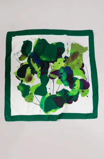 Foulard fantasia verde