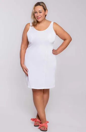 Sottoveste bianca semplice Mewa